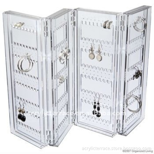 Large Clear Acrylic Earring Display Rack Stand